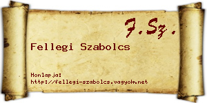 Fellegi Szabolcs névjegykártya